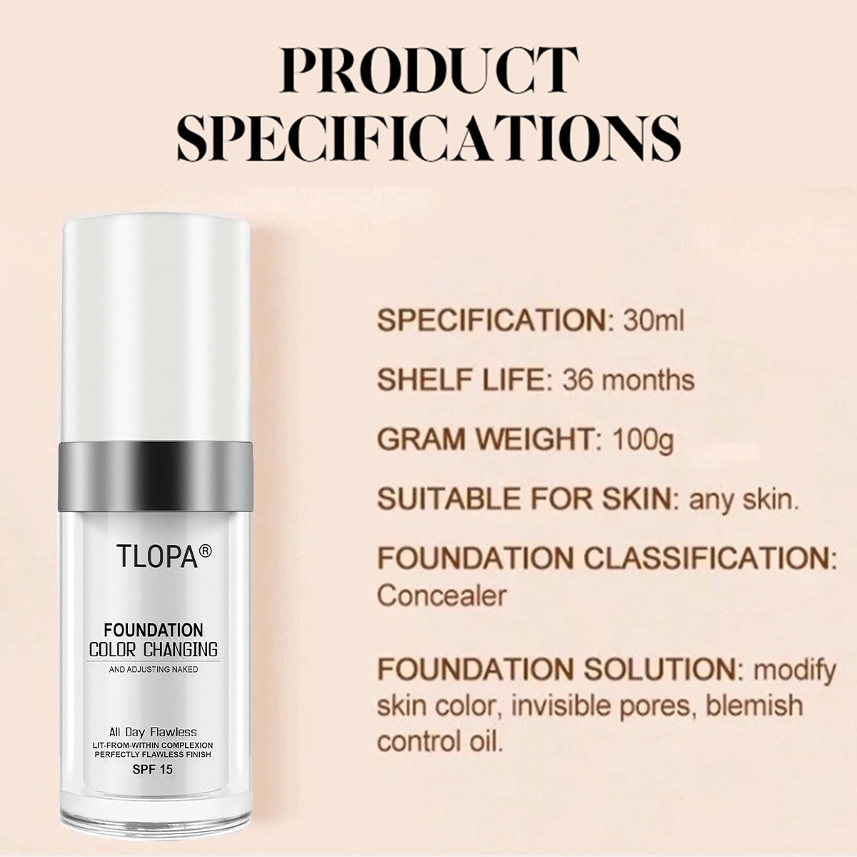 TLOPA® Color Changing Mature Skin Foundation 🔥🔥 Last Day Sale Off 80% - Order Now! ⚡