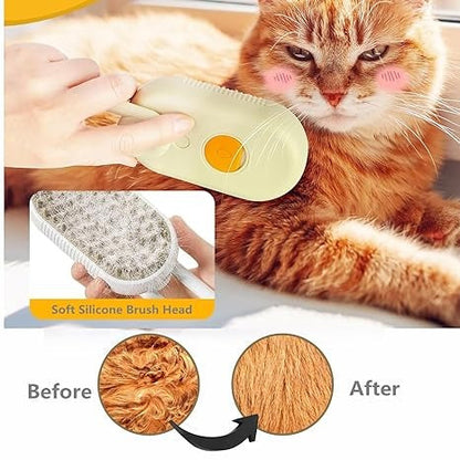 Last Day Promotion: 70% OFF 🔥 3 in 1 Steamy Pet Brush