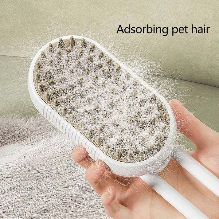 Last Day Promotion: 70% OFF 🔥 3 in 1 Steamy Pet Brush