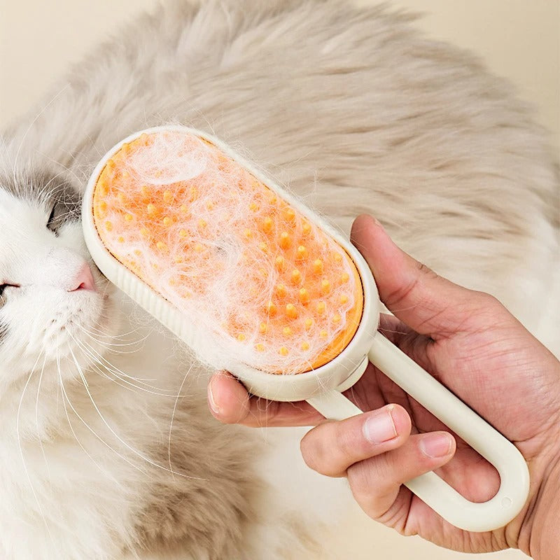 Last Day Promotion: 70% OFF 🔥 3 in 1 Steamy Pet Brush