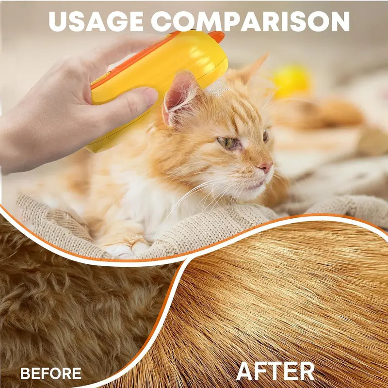 ⏰Last Day Promotion: 80% OFF🔥  TLOPA® Patented Exclusive Rechargeable Steam Pet Brush